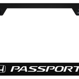 Honda Passport Polycarbonate Notched License Plate Frame Official Licensed - UV Print on Black