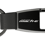 Ford Mustang Mach-E Premier Carabiner Black Pearl Key Chain Official Licensed