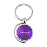 Ford Mustang Mach-E Round Spinner Purple Key Chain Ring Fob Official Licensed