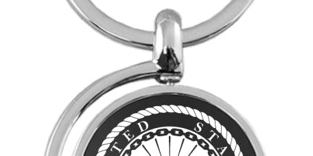 U.S. Navy Spinner Key Chain Fob - Official Licensed