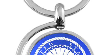 U.S. Navy Spinner Key Chain Fob - Official Licensed