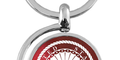 U.S. Navy Spinner Key Chain Fob - Official Licensed