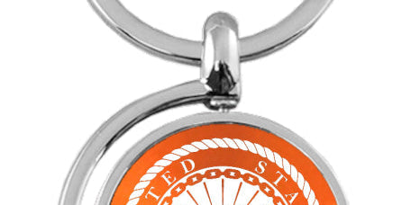 U.S. Navy Spinner Key Chain Fob - Official Licensed