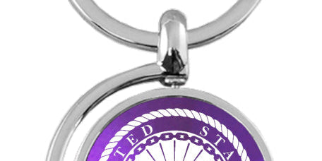 U.S. Navy Spinner Key Chain Fob - Official Licensed