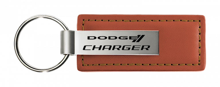 Dodge Charger Leather Key Chain Fob - Official Licensed