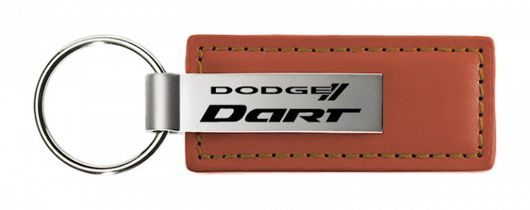 Dodge Dart Leather Key Chain Fob - Official Licensed