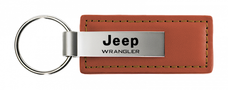 Jeep Wrangler Leather Key Chain Fob - Official Licensed