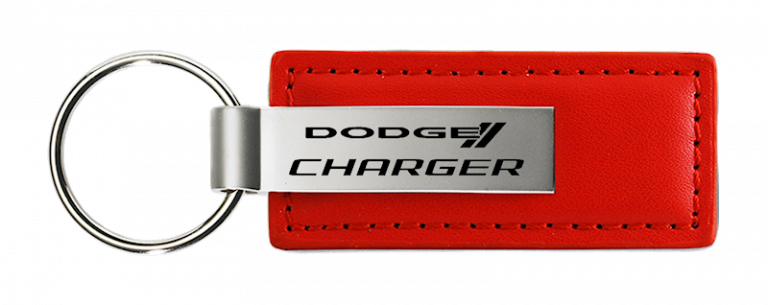 Dodge Charger Leather Key Chain Fob - Official Licensed
