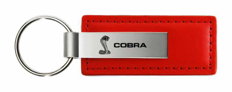 Ford Mustang Cobra Leather Key Chain Fob -Official Licensed