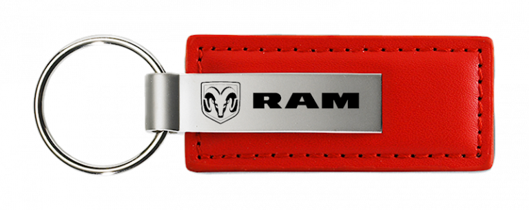 Ram Leather Key Chain Fob - Official Licensed
