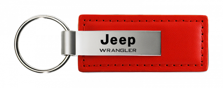 Jeep Wrangler Leather Key Chain Fob - Official Licensed
