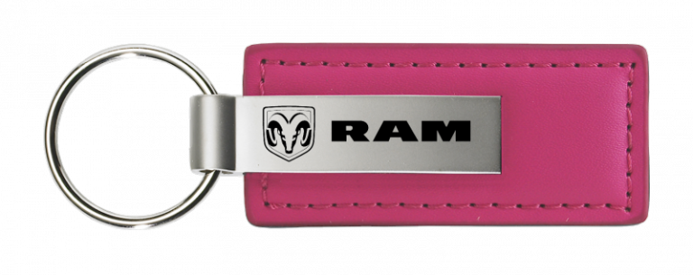 Ram Leather Key Chain Fob - Official Licensed