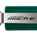 Ford Mustang Mach-E Green Authentic Leather Logo Key Chain Fob Official Licensed