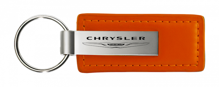 Chrysler Leather Key Chain Fob -Official Licensed