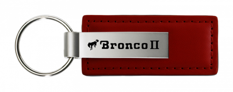 Ford Bronco II Leather Key Chain Fob - Official Licensed