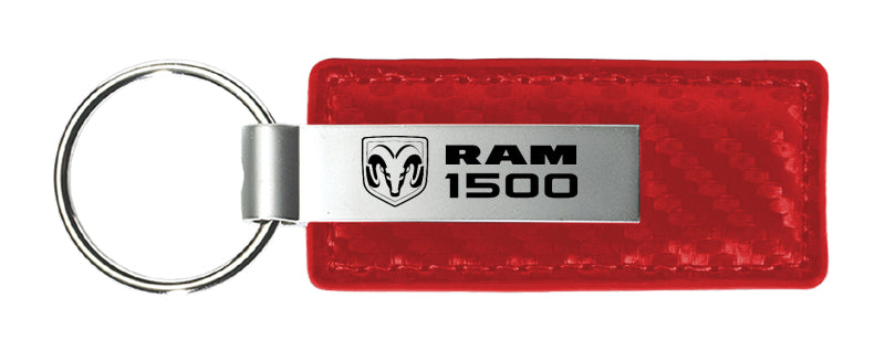 Ram 1500 Carbon Fiber Leather Key Chain Fob - Official Licensed