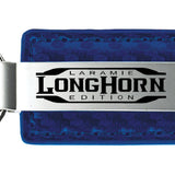 RAM Longhorn Laramie Carbon Fiber Leather Key Chain Fob - Official Licensed