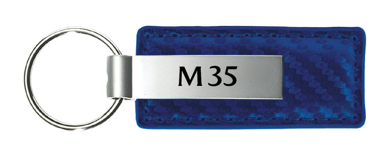Acura M35 Carbon Fiber Leather Key Chain Fob - Official Licensed