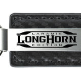 RAM Longhorn Laramie Carbon Fiber Leather Key Chain Fob - Official Licensed