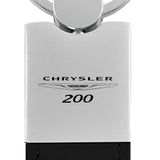 Chrysler 200 Duo Leather / Chrome Key Chain Fob - Official Licensed