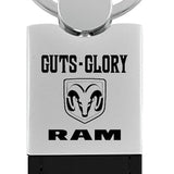 RAM Guts - Glory - Duo Leather / Chrome Key Chain Fob - Official Licensed