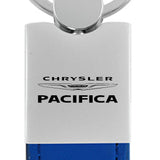 Chrysler Pacifica Duo Leather / Chrome Key Chain Fob - Official Licensed