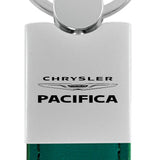 Chrysler Pacifica Duo Leather / Chrome Key Chain Fob - Official Licensed