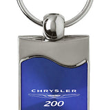 Chrysler 200 Rectangular Wave Key Chain Fob - Official Licensed