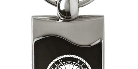 U.S. Navy Rectangular Wave Key Chain Fob - Official Licensed