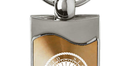 U.S. Navy Rectangular Wave Key Chain Fob - Official Licensed