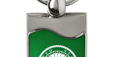U.S. Navy Rectangular Wave Key Chain Fob - Official Licensed