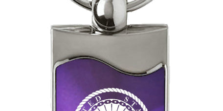 U.S. Navy Rectangular Wave Key Chain Fob - Official Licensed