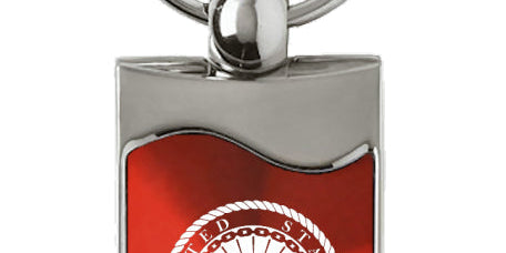 U.S. Navy Rectangular Wave Key Chain Fob - Official Licensed