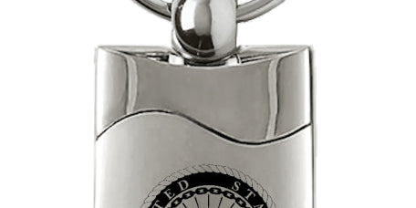 U.S. Navy Rectangular Wave Key Chain Fob - Official Licensed