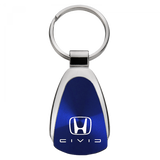Honda Civic (Reverse C) Teardrop Key Chain Fob - Official Licensed
