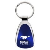 Ford Mustang 50 Years Teardrop Key Chain Fob - Official Licensed