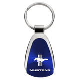 Ford Mustang Tri-Bar Teardrop Key Chain Fob - Official Licensed