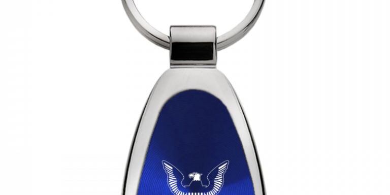 U.S. Navy Insignia Teardrop Key Chain Fob - Official Licensed