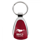 Ford Mustang 50 Years Teardrop Key Chain Fob - Official Licensed