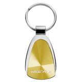 Ford Mustang Mach-E Logo Gold Teardrop Key Chain Fob Ring Official Licensed