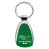 Ford Mustang 5.0 Teardrop Key Chain Fob - Official Licensed