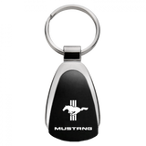 Ford Mustang Tri-Bar Teardrop Key Chain Fob - Official Licensed