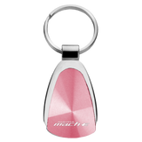 Ford Mustang Mach-E Logo Pink Teardrop Key Chain Fob Ring Official Licensed