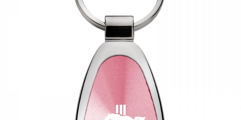 Ford Mustang Tri-Bar Teardrop Key Chain Fob - Official Licensed