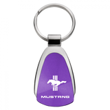 Ford Mustang Tri-Bar Teardrop Key Chain Fob - Official Licensed