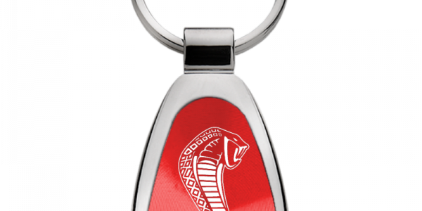 Ford Mustang Cobra Teardrop Key Chain Fob - Official Licensed
