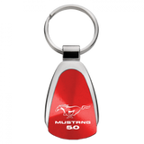 Ford Mustang 5.0 Teardrop Key Chain Fob - Official Licensed