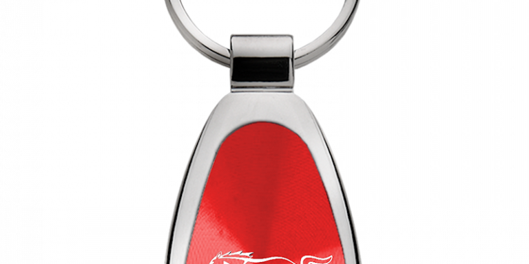 Ford Mustang 5.0 Teardrop Key Chain Fob - Official Licensed