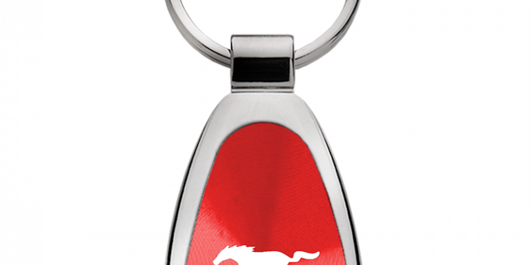 Ford Mustang 50 Years Teardrop Key Chain Fob - Official Licensed
