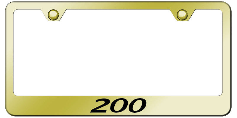 Chrysler 200 Standard License Plate Frame - Laser Etched - Official Licensed